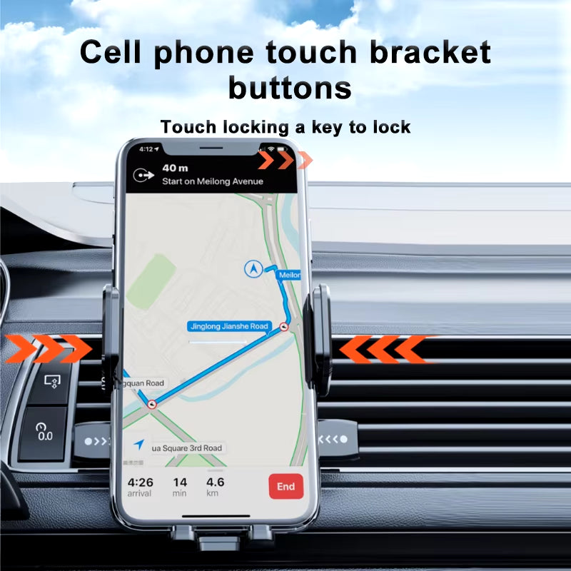 Car Dashboard Phone Bracket Universal Auto Cellphone Stand for GPS Navigation Universal Desk Windshield Hanging Holder